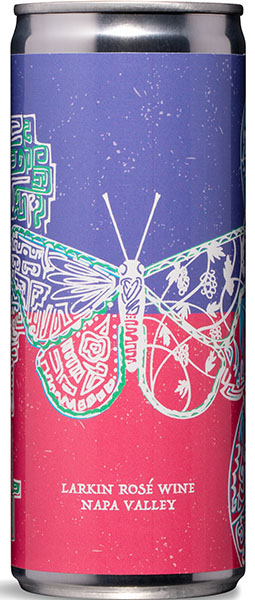 Larkin Pink Butterfly label